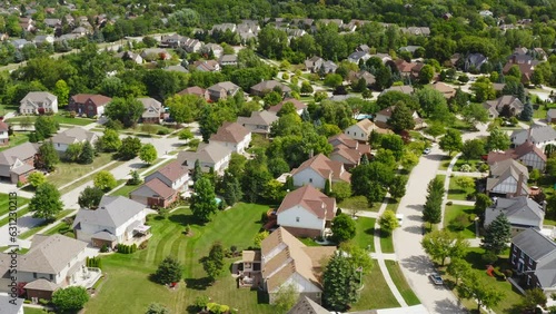 Aerial View of Nice Neighborhood