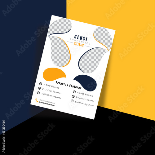 real state flayer design 