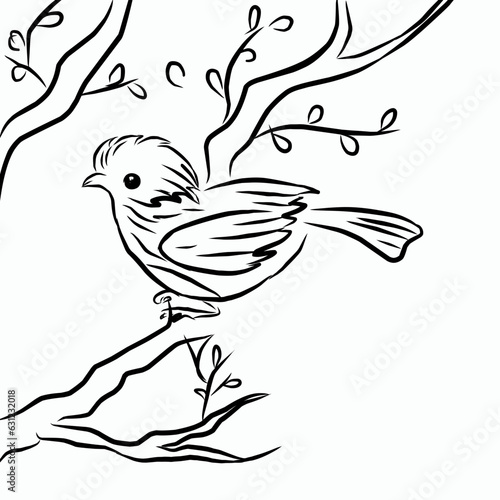 bird perching on a tree branch