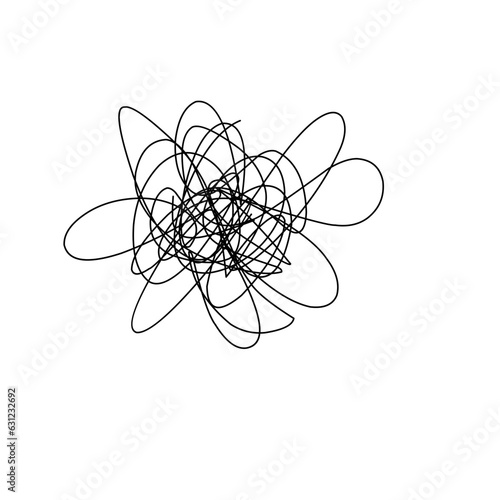 irregular tangled lines