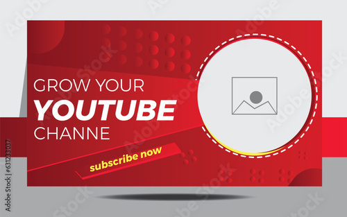 Editable Creative corporate social media web banner and you tube thumbnail template | You tube live stream video thumbnail for marketing agency | video thumbnail | You tube thumbnail