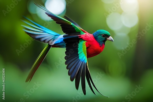 hummingbird in flight generated by AI tool 