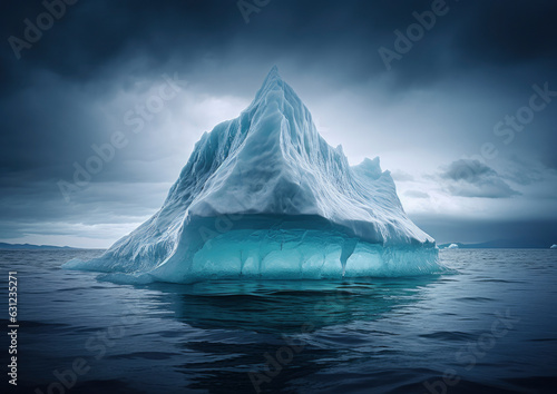 A massive iceberg drifting in the open sea © LUPACO IMAGES