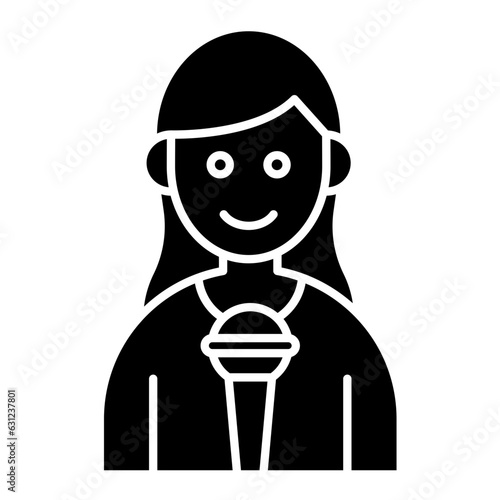 Female Journalist Icon