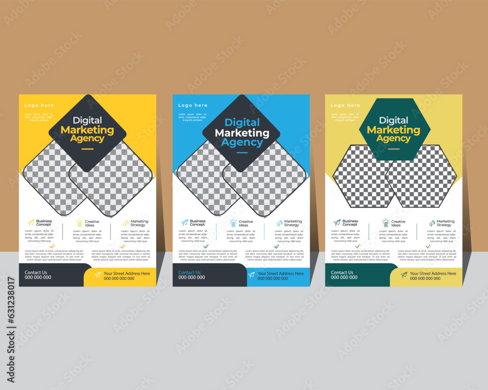 Flyer design template ,creative business flyer layout ,Modern neat and ...