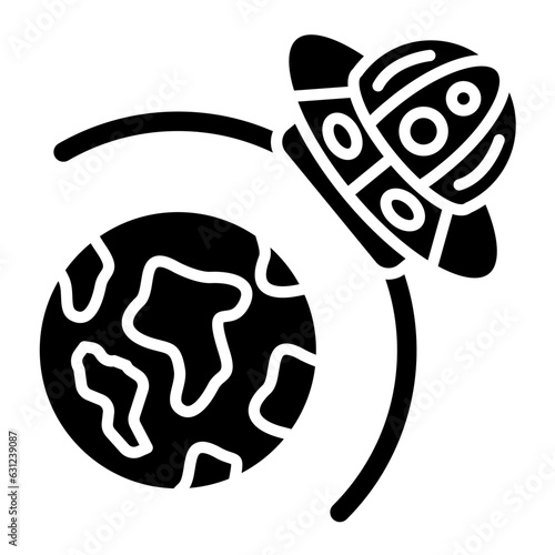 UFO Earth Icon