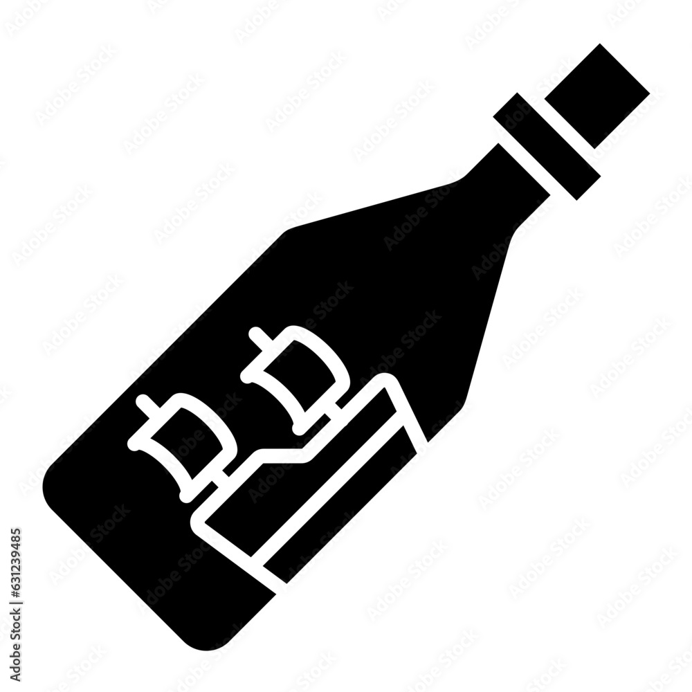 Ship Bottle Icon Ship Bottle Icon