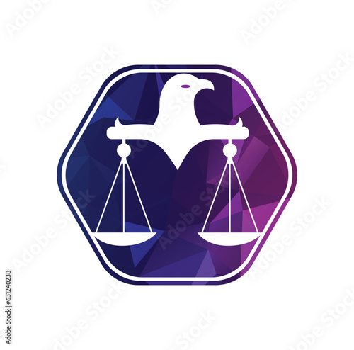 Law justice logo design template.