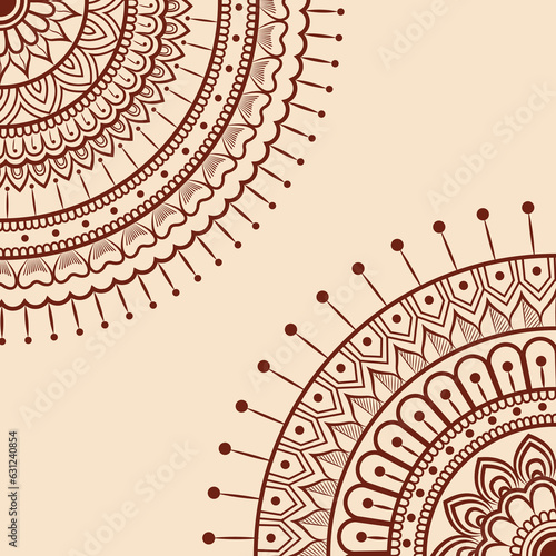 Floral decorative indian mandala design vector illustration	