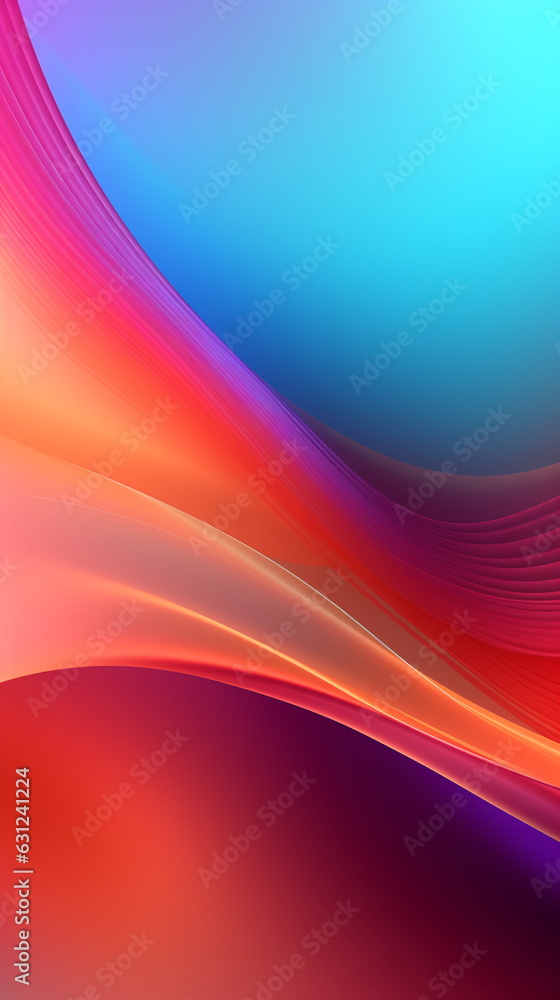 Fototapeta premium beautiful abstract iridescent rainbow wave in motion colorful background. Dreamy fantasy iridescent gradient design element for banners, backgrounds, wallpapers and cover. Generative AI