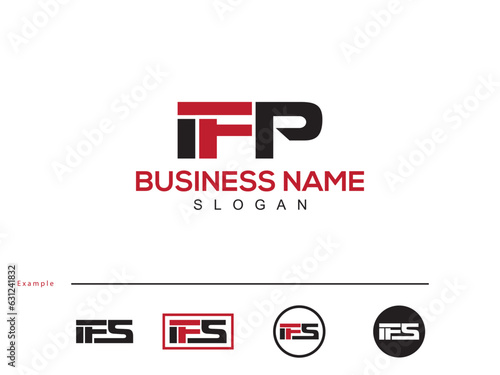 Innovative IFP Logo Icon, Capital Letter if Logo Template Vector Art photo