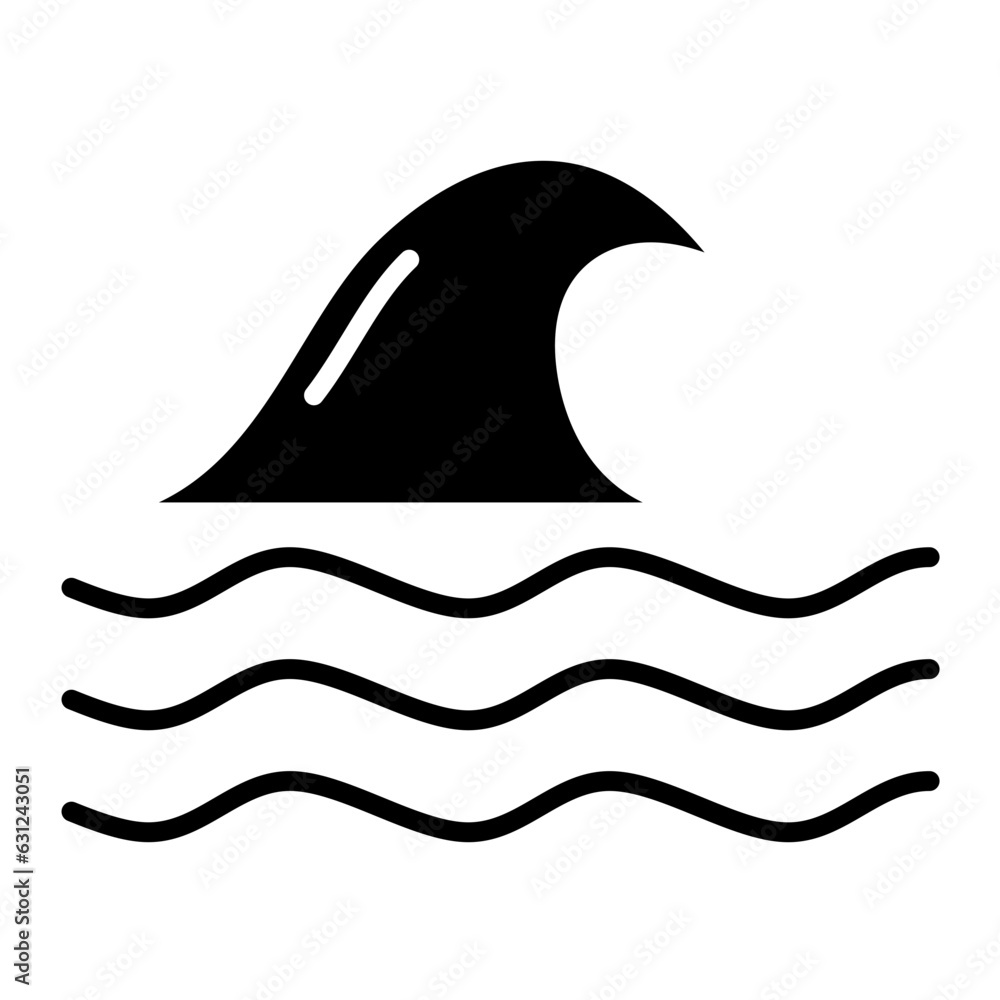 Obraz premium Sea Wave Icon