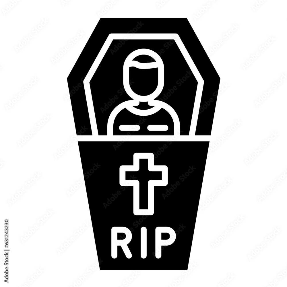 Obraz premium People Coffin Icon