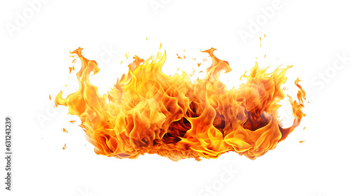 Fire flame on transparent background. Fire flame png