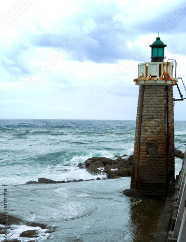 Vista parcial del faro de Capbreton
