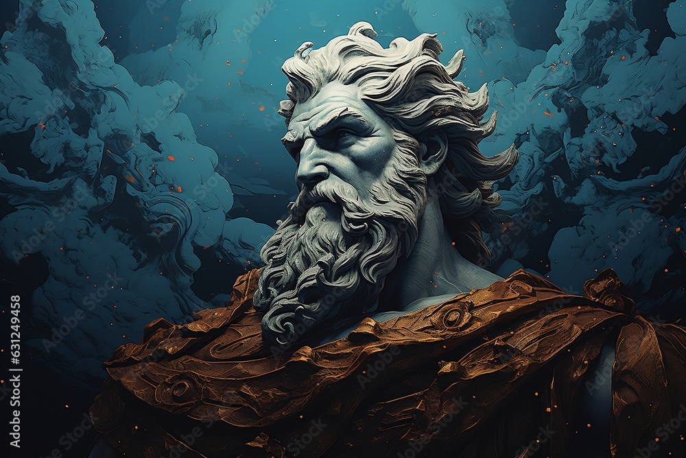 Renaissance Statue of Zeus, Majestic King of the Gods Renaissance Statue of Zeus, Majestic King of the Gods