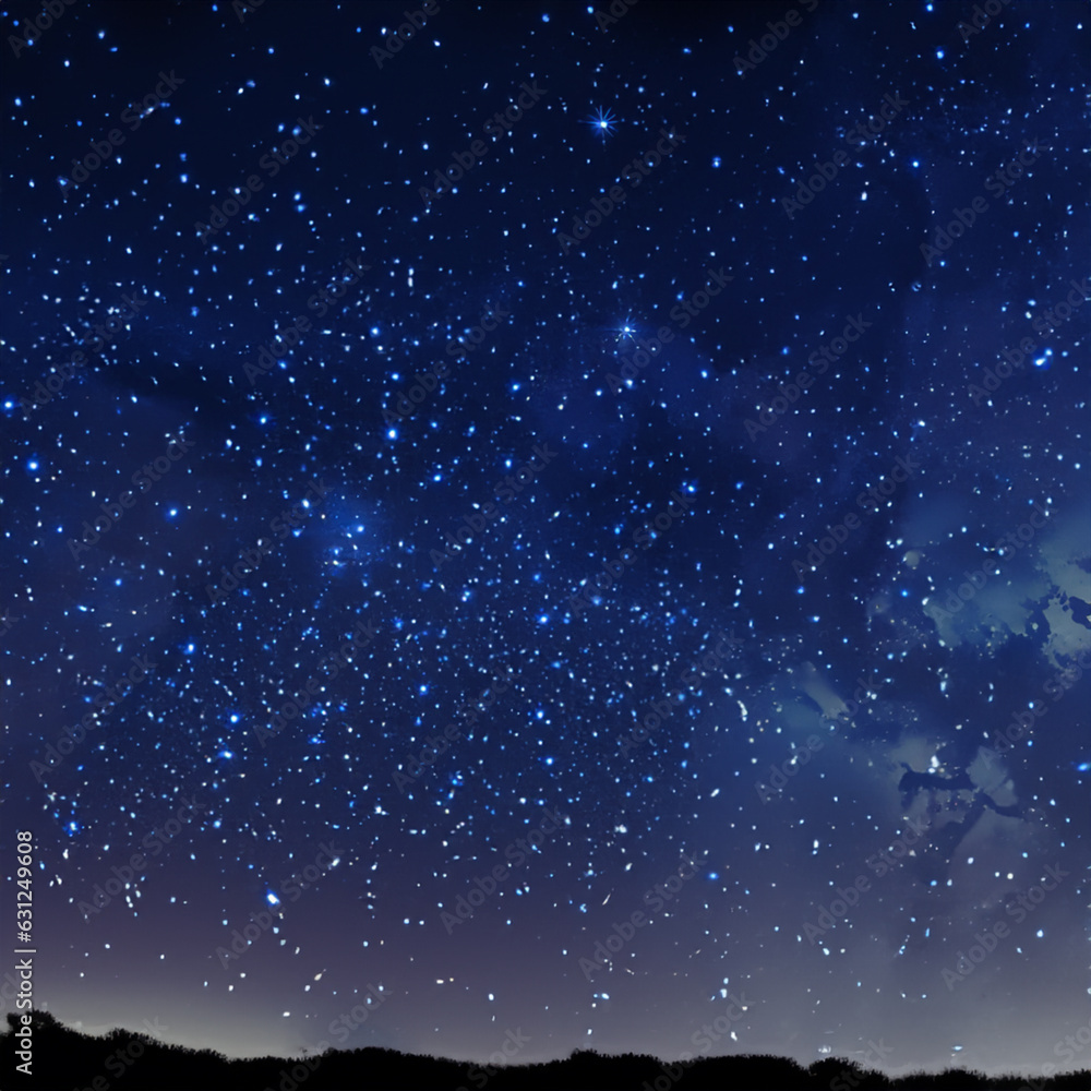 Starry night sky scene, background screensaver Starry night sky scene, background screensaver