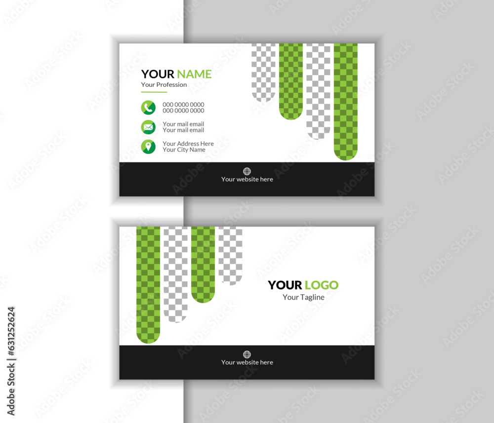 Modern business card print design. Personal visiting card. modern visiting templates.
 corporate concept. simple Design. Vector illustration
