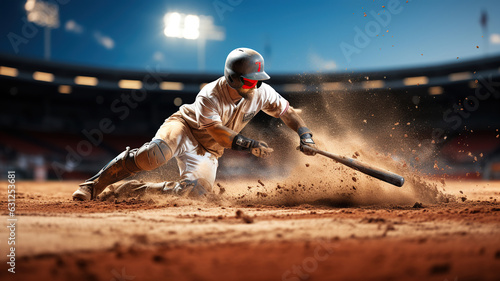A Fascinating Look at the Skill of Baseball. Generative AI photo