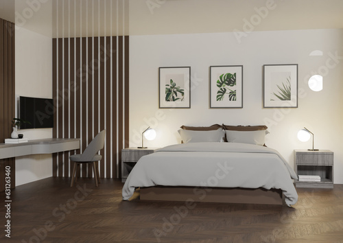 bedroom, room, visualization, 3d render