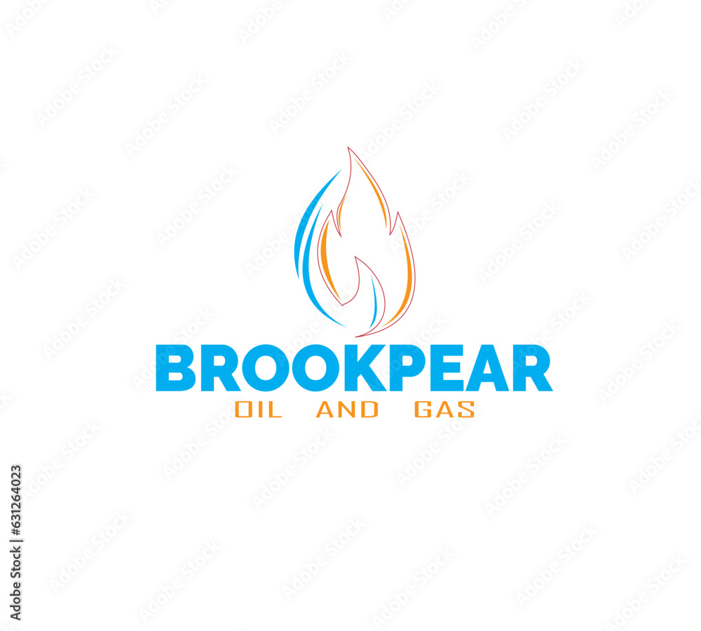 Abstract logo design with a BROOKPEAR. Abstract logo design with a BROOKPEAR.