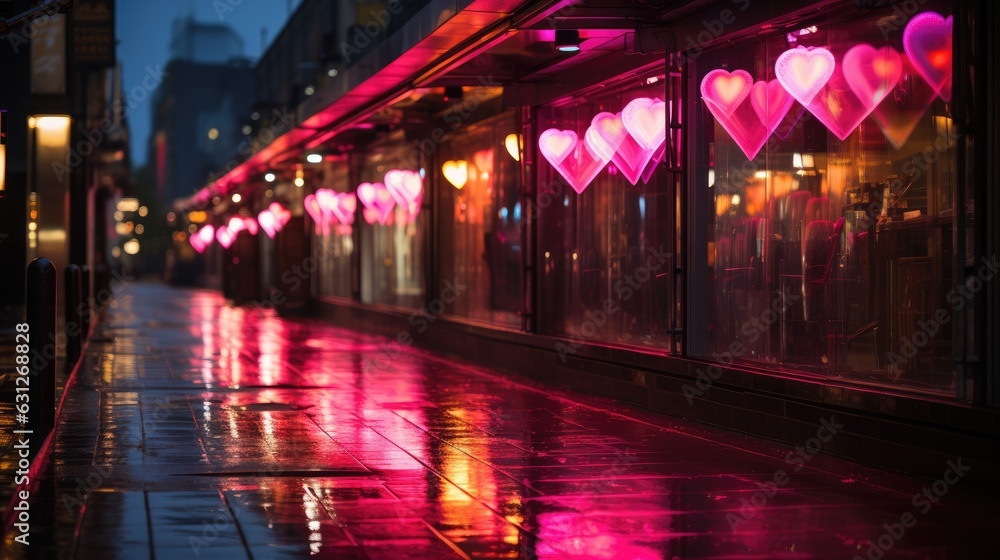 Living_for_love_in_neon_lights - a picture that symbolically depicts the theme of Love