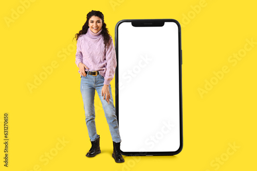 Modern smartphone isolated ...