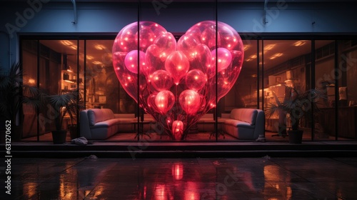 Realm_of_love_in_neon_lights - a picture that symbolically depicts the theme of Love