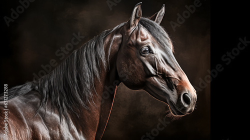 He created a photorealistic image of a horse using advanced digital art techniques. © Exuberation 