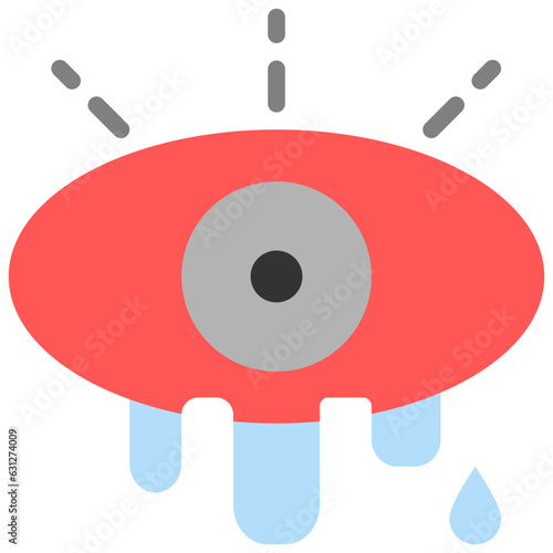 teary flat style icons
