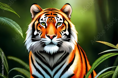 tiger in the jungle