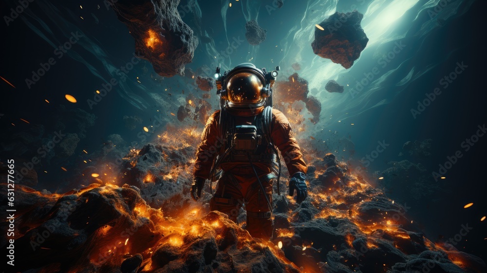 landscape space photo fire in the air landscape space photo fire in the air