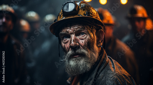 Courageous Miners Deep in the Heart of the Coal Mine 