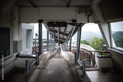 Принти на полотні Sigulda bobsleigh, luge and skeleton track, Latvia.