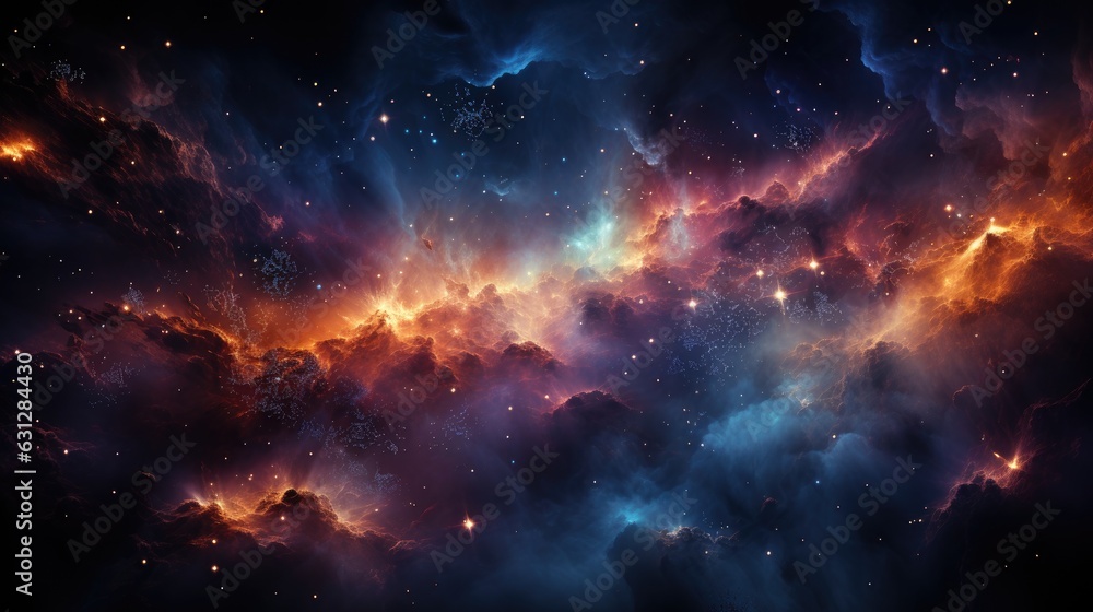 nebula and space - obrazy, fototapety, plakaty 