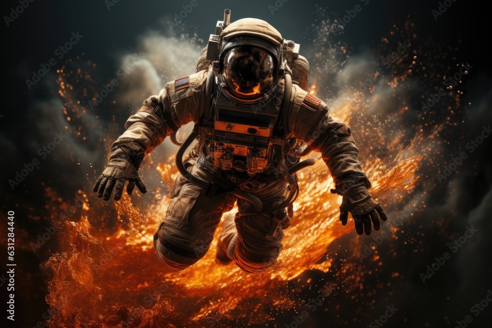 astronaut in the space astronaut in the space