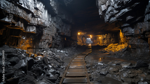 Surrounded by Layers of Earth in a Deep Coal Pit 