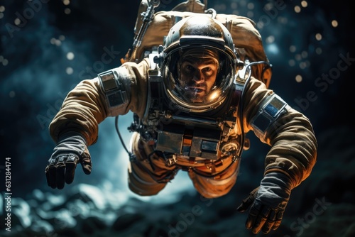 astronaut in action