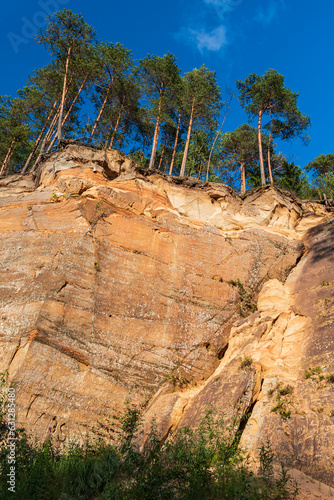 Erglu cliffs in Cesis, Latvia.