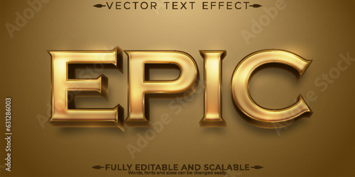 Epic text effect, editable pyramid and mystic text style