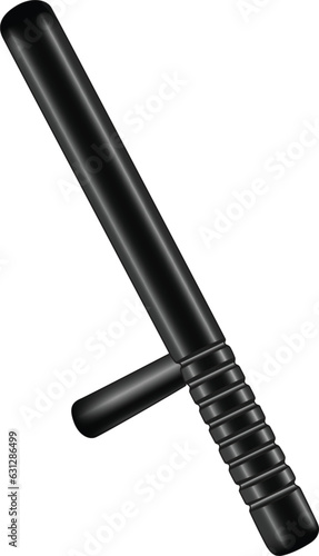 Police truncheon or military baton illustration vector image