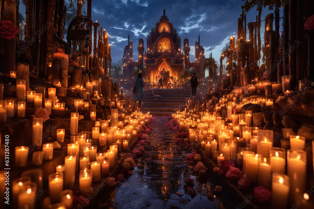 Luminous Remembrance: A Cemetery Glows with Hundreds of Candles During the Day of the Dead Luminous Remembrance: A Cemetery Glows with Hundreds of Candles During the Day of the Dead