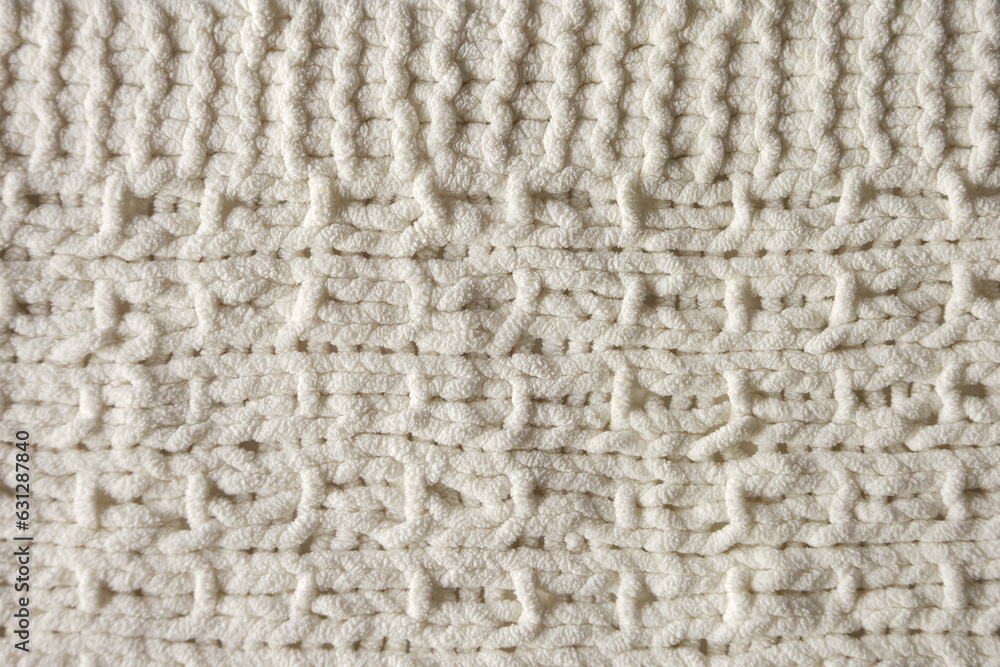White knitting pattern background White knitting pattern background