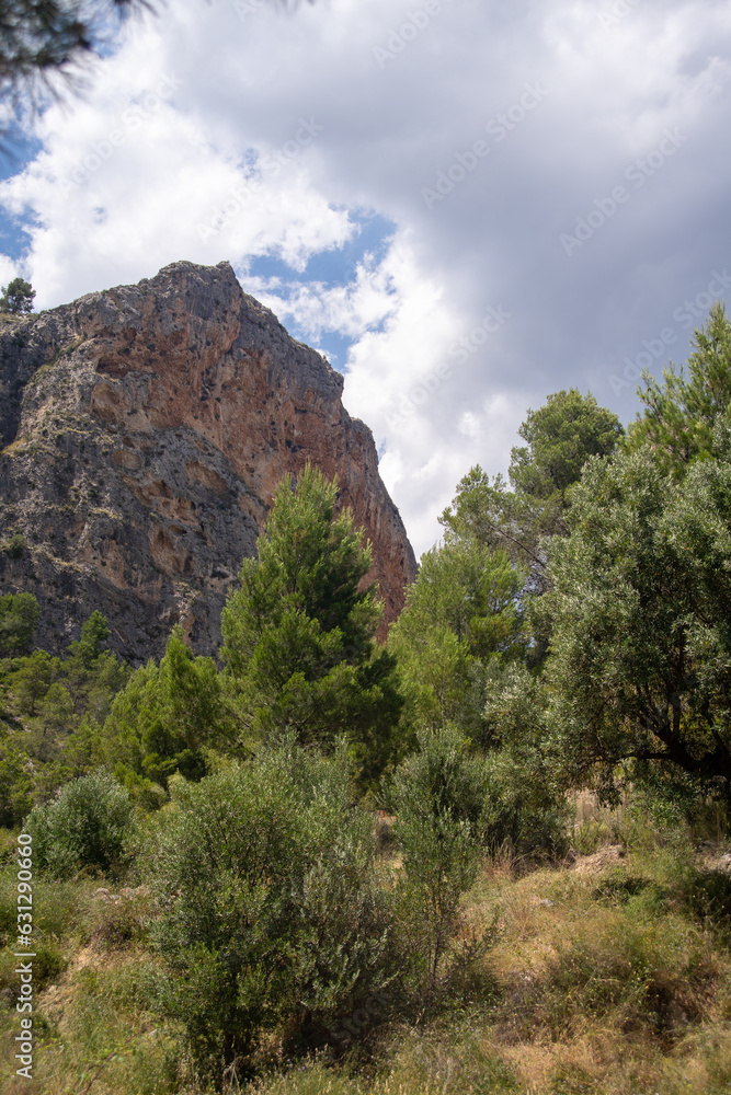 Mountain with clouds - Spain - Montcabrer mountain