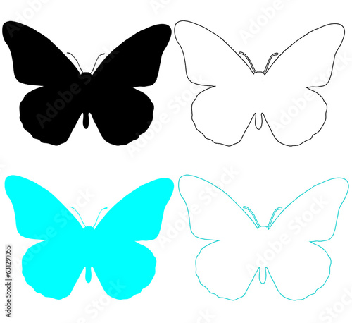 set of butterflies © vviaja