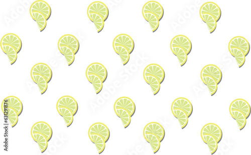 lemon on white background