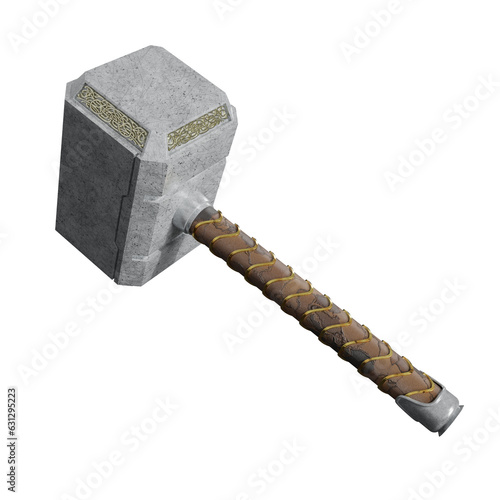 Mjolnir the Thor hammer isolated