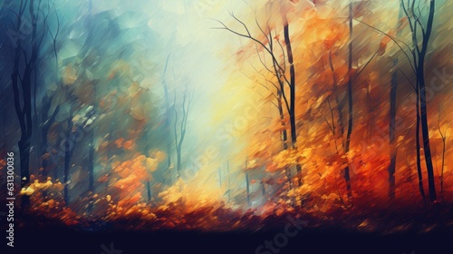 Abstract autumn background. Generative AI