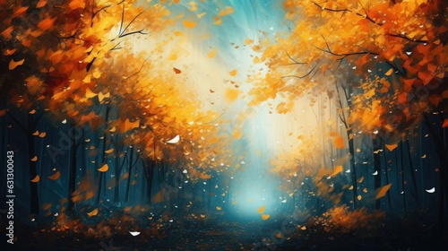 Abstract autumn background. Generative AI