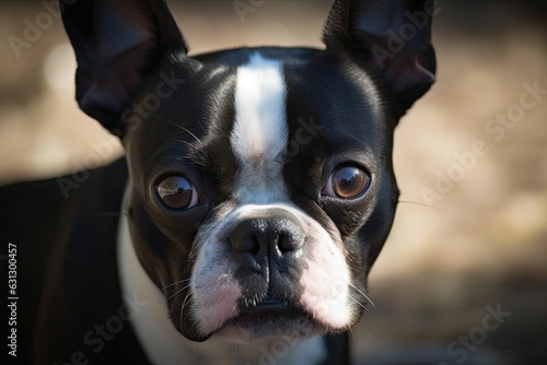 Boston Terrier: expressive look, contrasting coat and adorable charm., generative IA © Gabriel